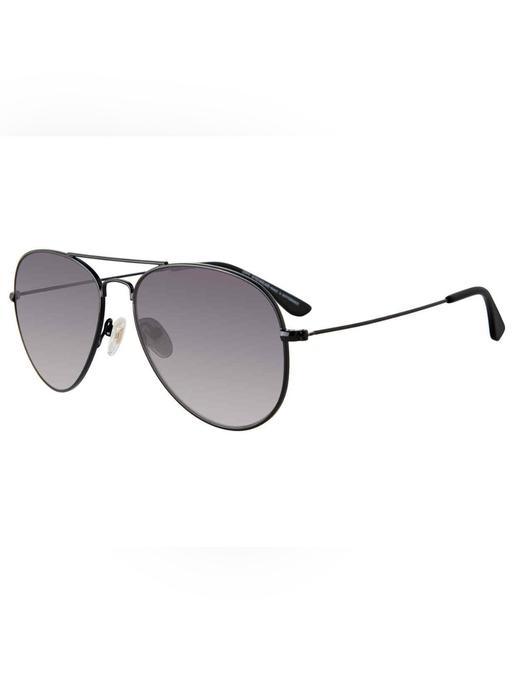 DIFF Eyewear Cruz Black to Dark Grey Gradient Aviator Sunglasses Unisex